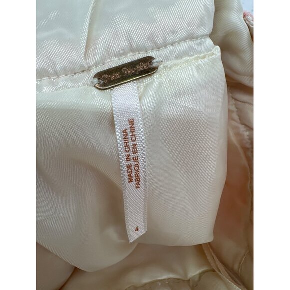 Free People Mini Skirt Sz 4 Brocade Tapestry Skater Pink Pockets Spring Easter - Picture 5 of 9